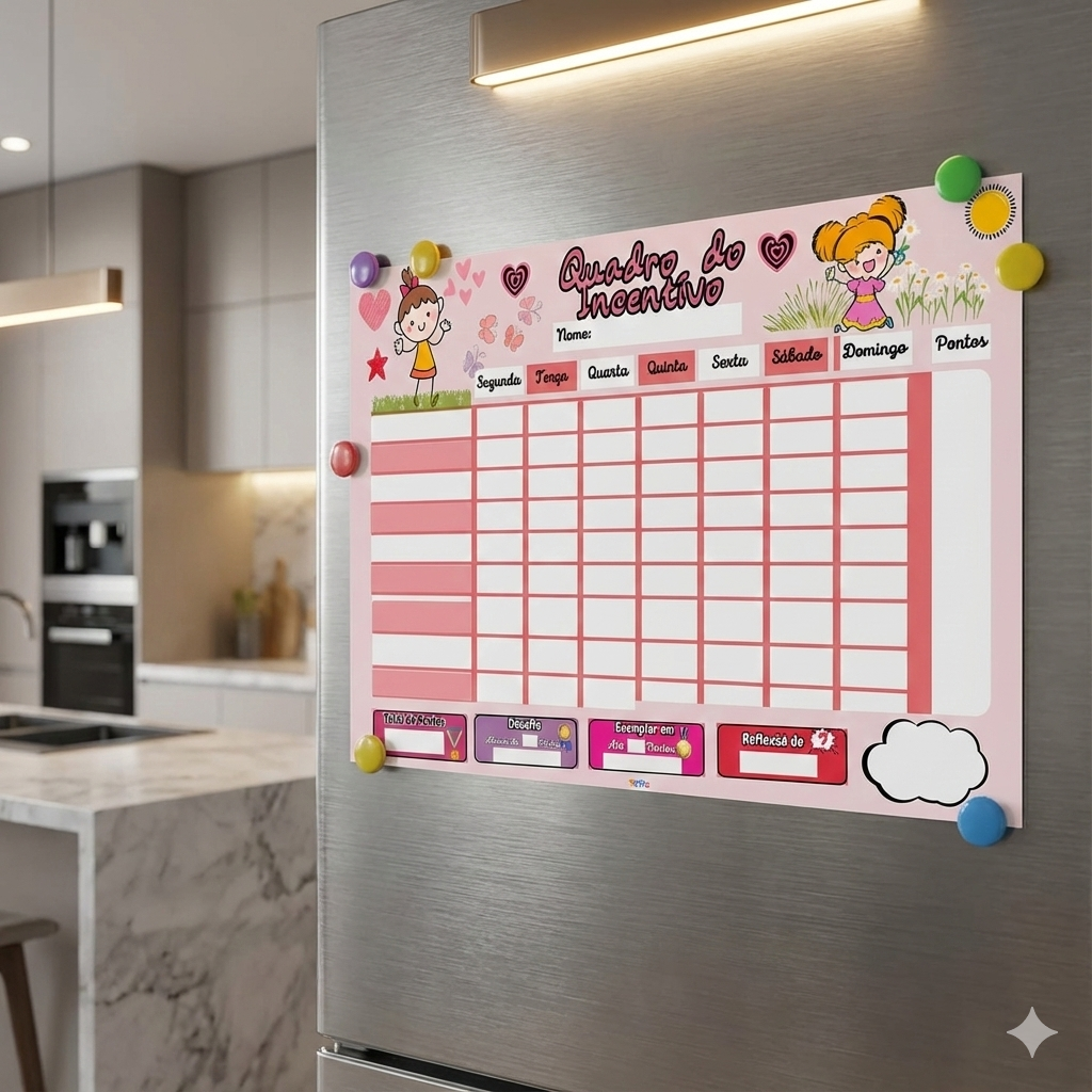 Quadro Do Incentivo - Regras Para Menina Obedecer Educativo