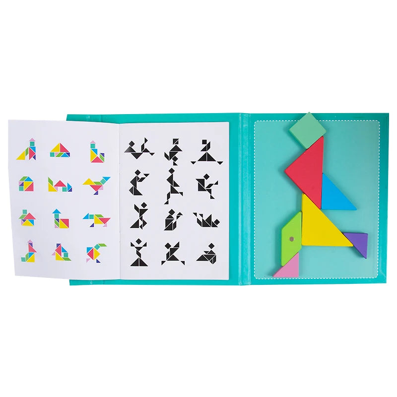 Livro Sensorial Tangram: Diversão que Ensina!