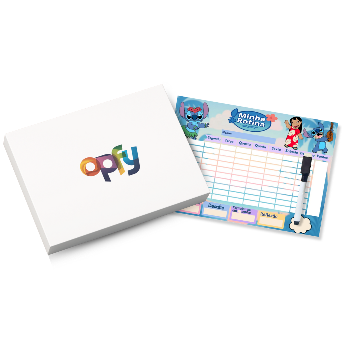 Quadro Do Incentivo Educativo Infantil Tema Stitch - Opfy