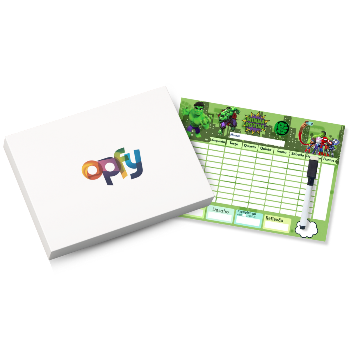 Quadro Do Incentivo Educativo Infantil Tema Herói Verde Opfy