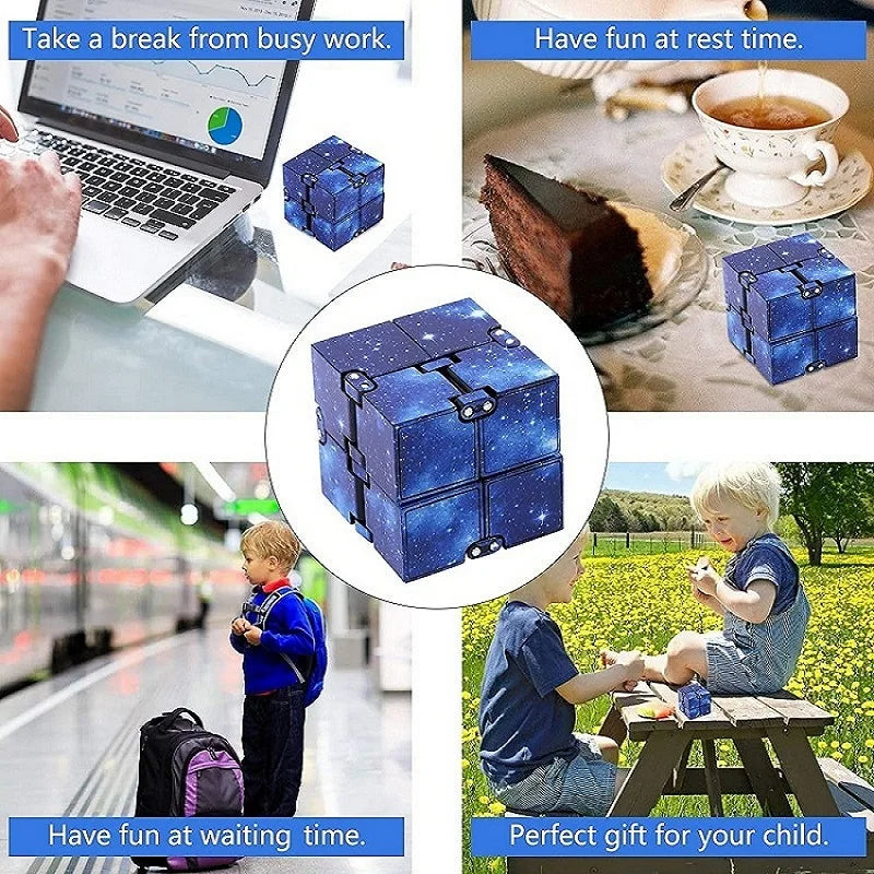 Cubo Infinito OPFY: Foco e Relaxamento em Suas Mãos!