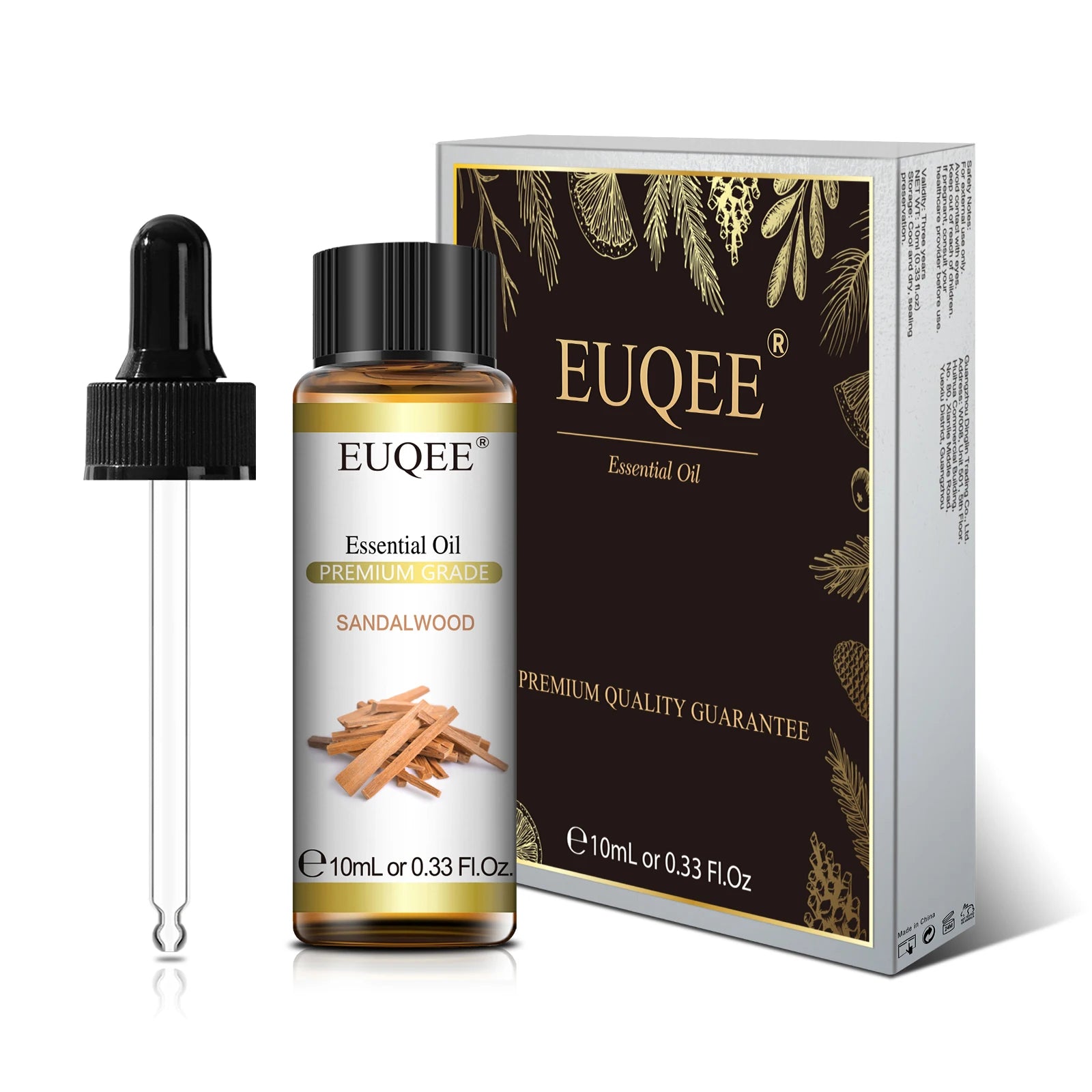 Óleo Essencial Natural EUQEE: Aromaterapia com Qualidade Premium 10ml!