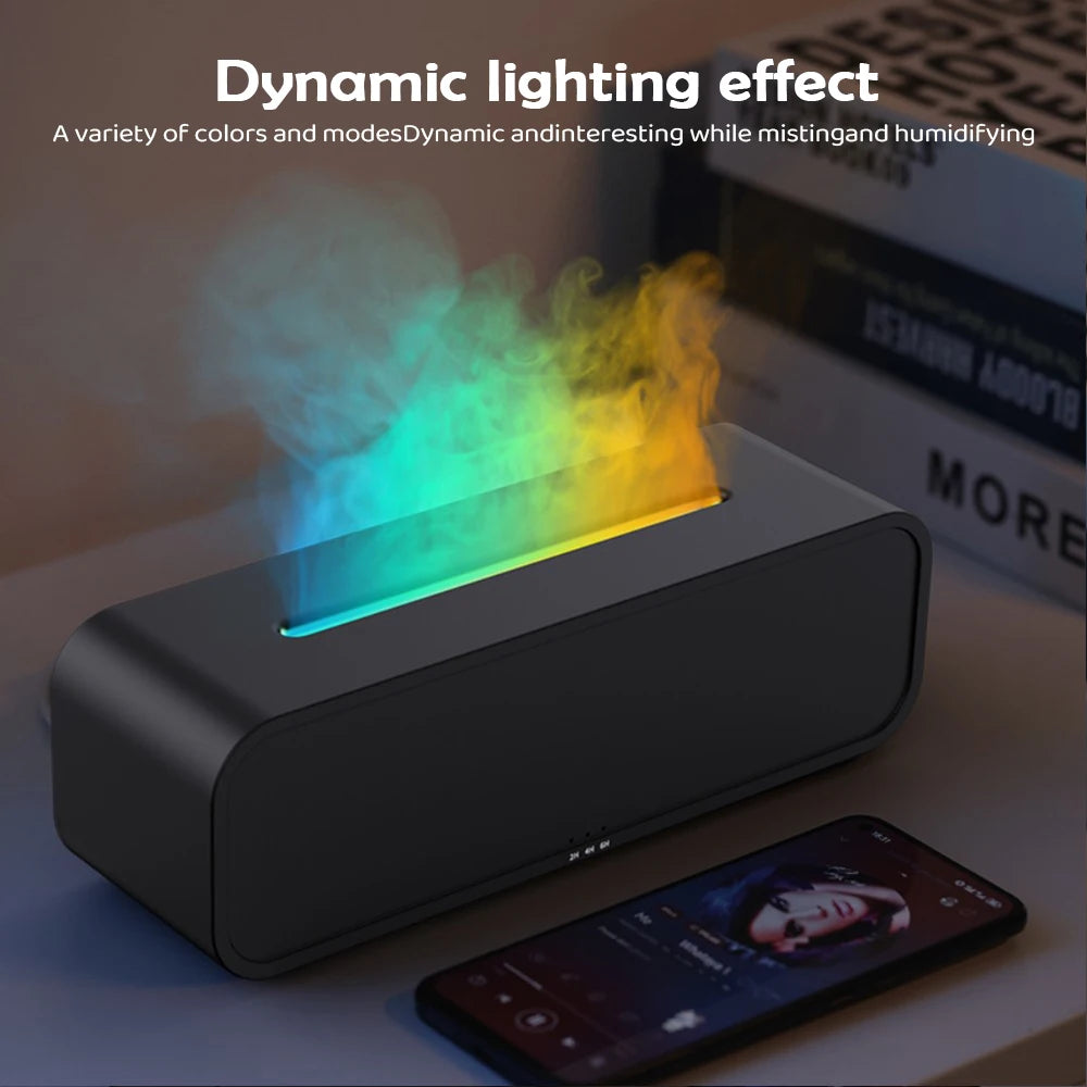 Umidificador Difusor Chama OPFY: Efeito Fogo e 7 Cores em 200ml!