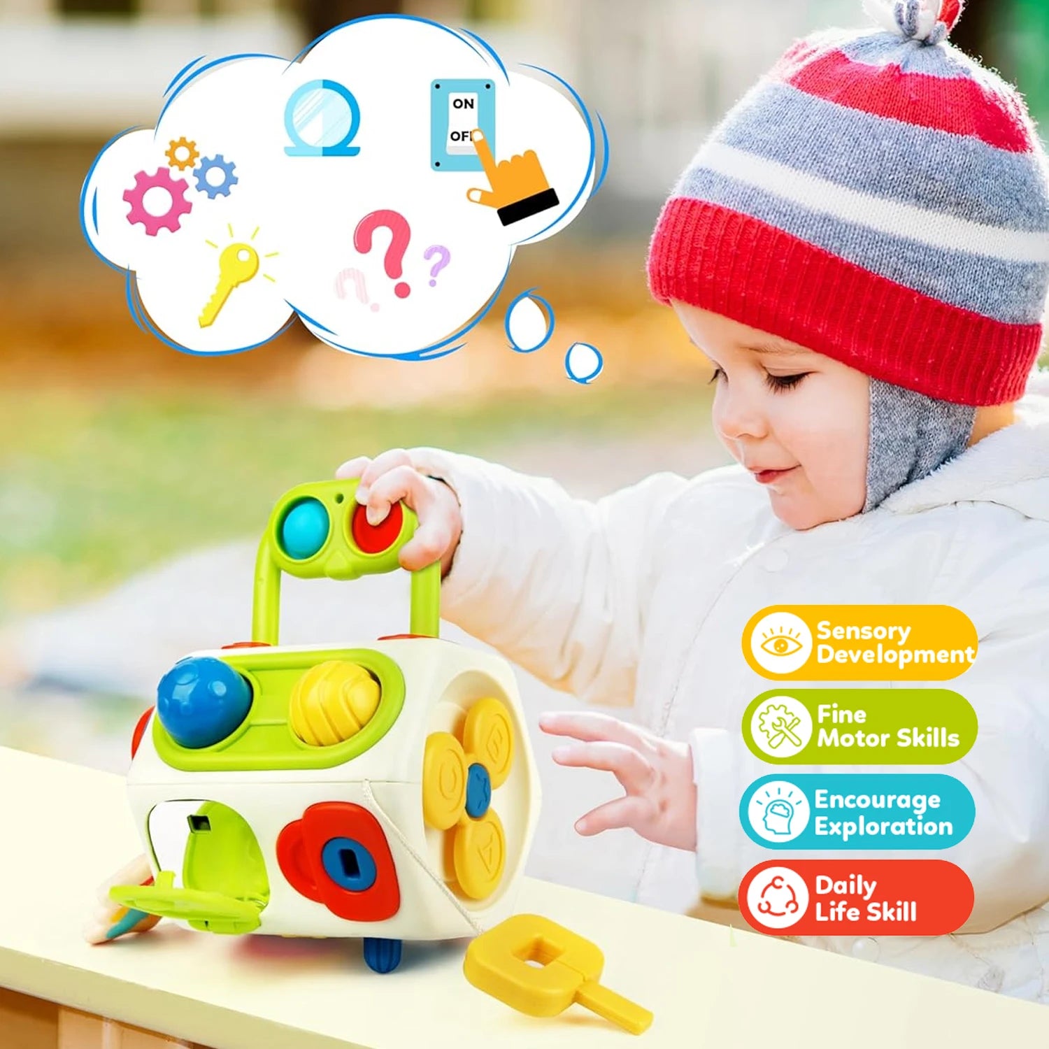 Cubo de Atividades Montessori – Diversão e Desenvolvimento em Cada Descoberta!
