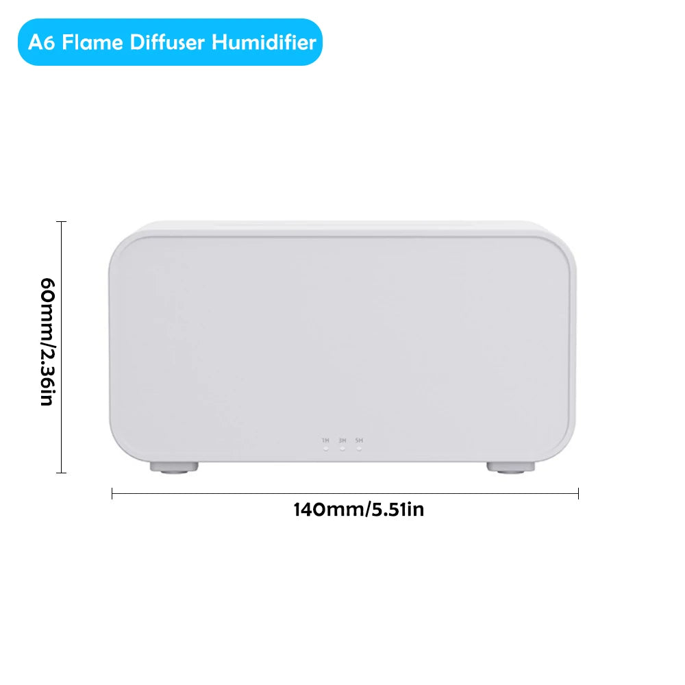 Umidificador Difusor Chama OPFY: Efeito Fogo e 7 Cores em 200ml!