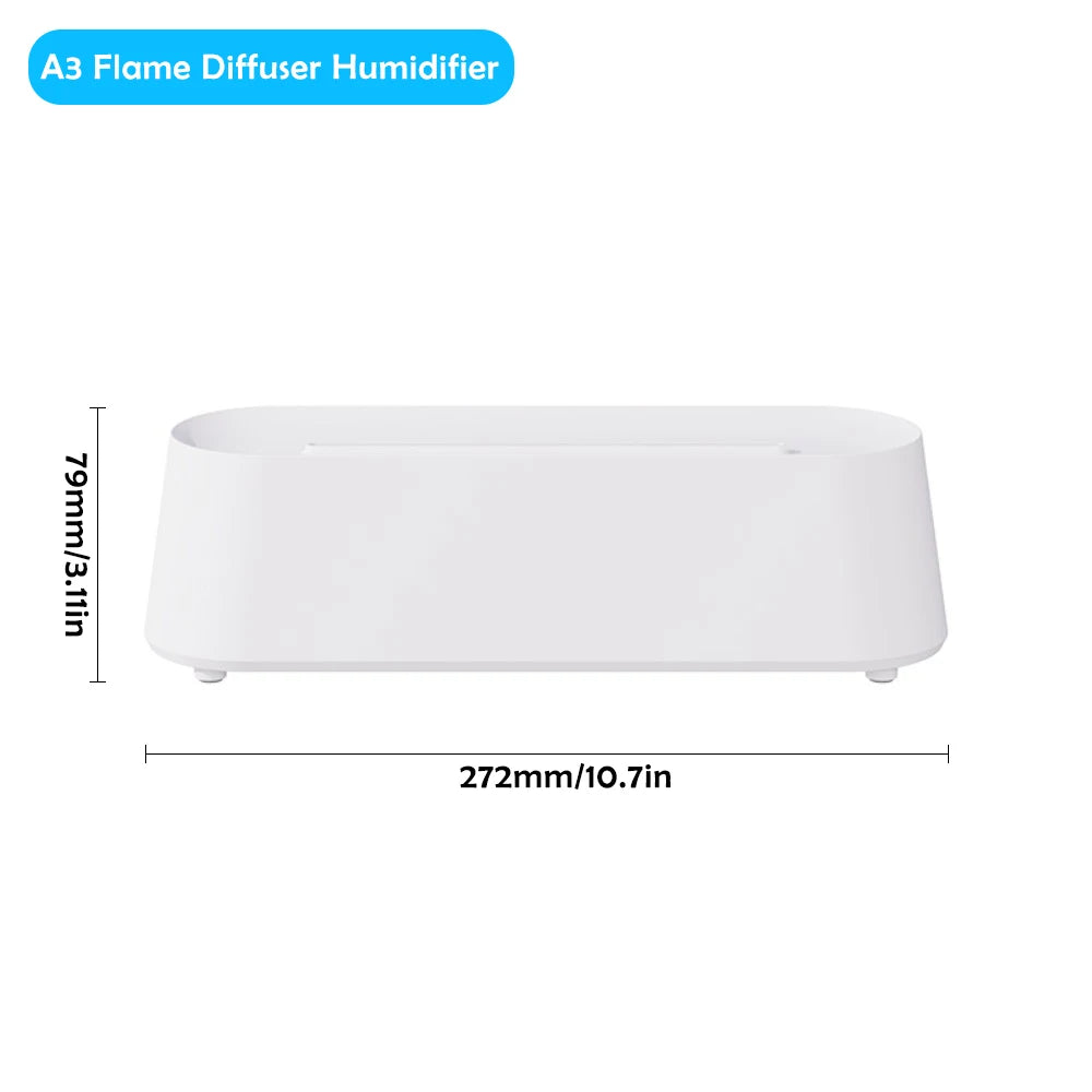 Umidificador Difusor Chama OPFY: Efeito Fogo e 7 Cores em 200ml!