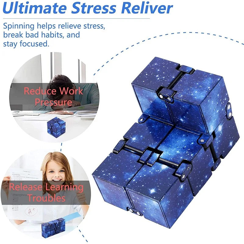 Cubo Infinito OPFY: Foco e Relaxamento em Suas Mãos!