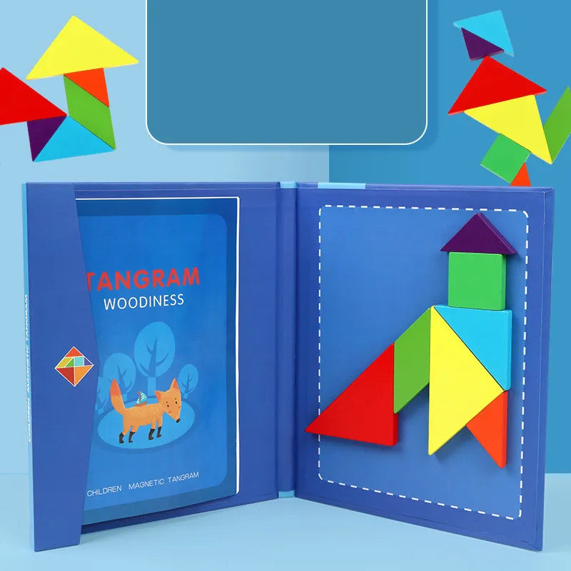 Livro Sensorial Tangram: Diversão que Ensina!