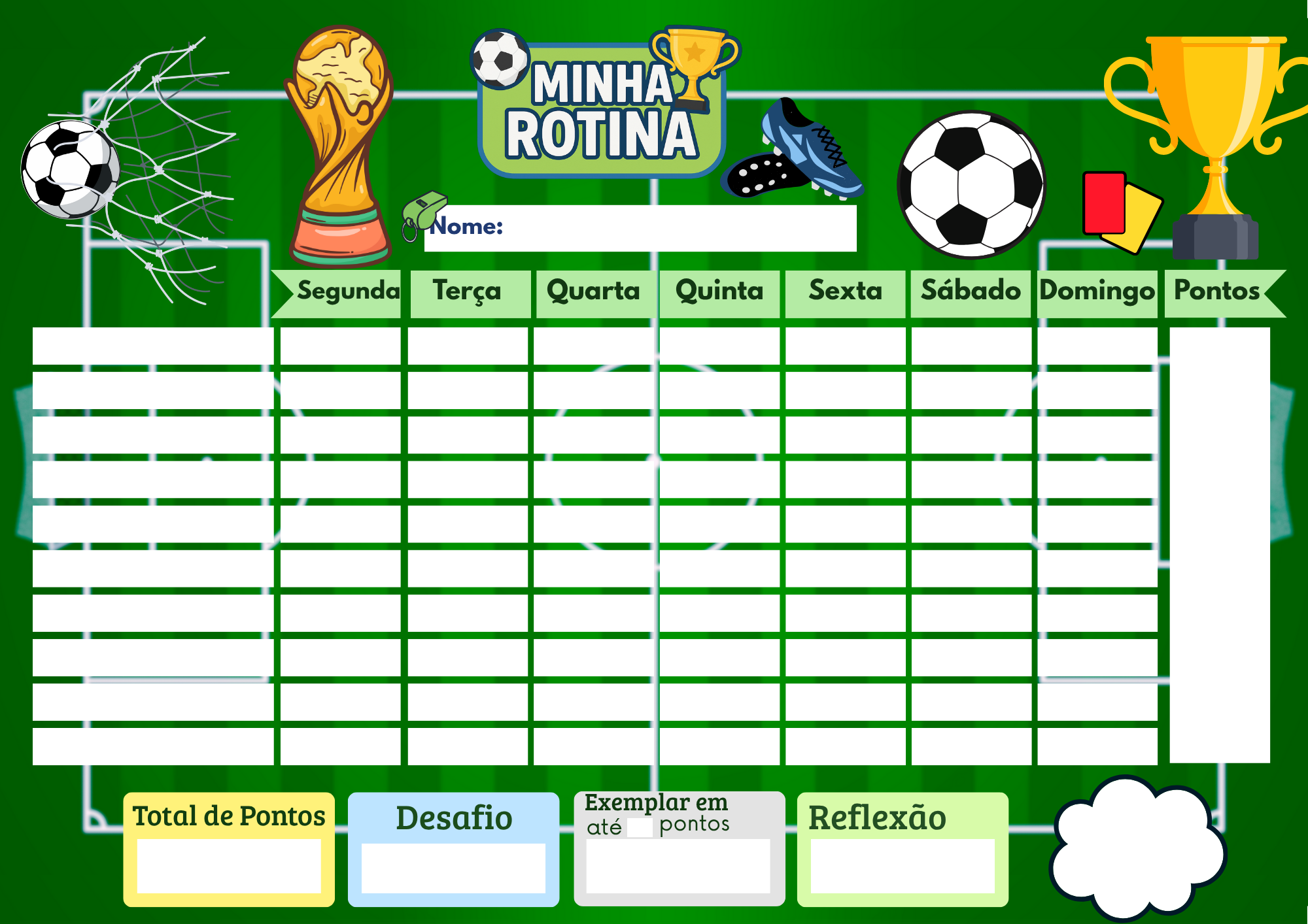 Quadro Do Incentivo Educativo Infantil Tema Futebol - Opfy